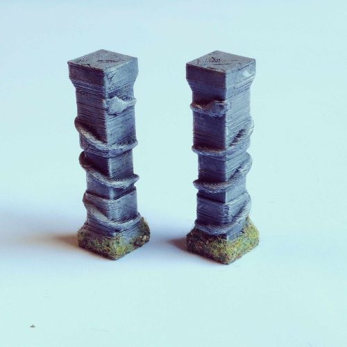 Aztec Snake Columns