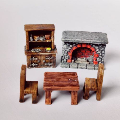Resin 3D Printed Sci-Fi Miniatures Wargaming Tabletop RPG Terrain Scenery D&D Dungeon House Accessories