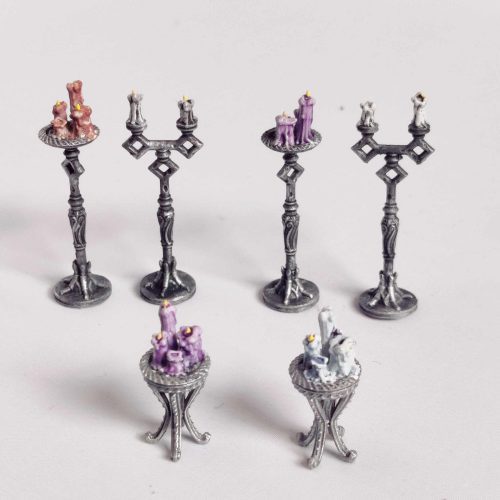 Resin 3D Printed Sci-Fi Miniatures Wargaming Tabletop RPG Terrain Scenery D&D Dungeon Candles